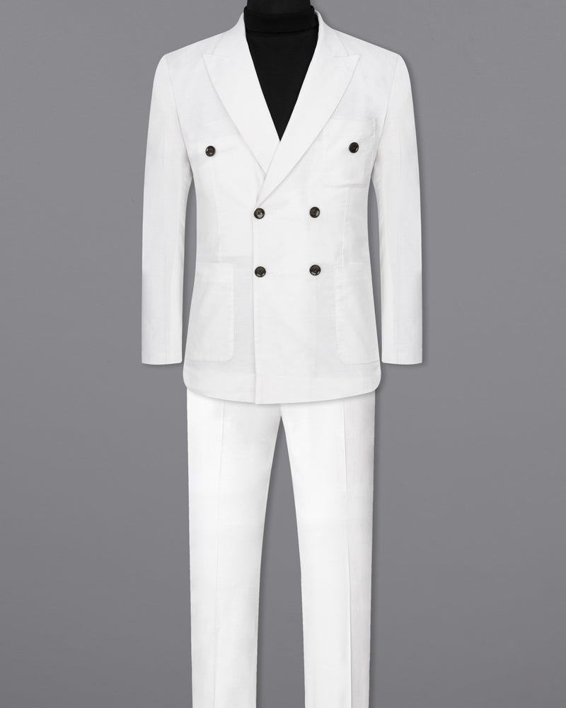Bright White Luxurious Linen Double Breasted Sports Suit ST2353-DB-PP-36, ST2353-DB-PP-38, ST2353-DB-PP-40, ST2353-DB-PP-42, ST2353-DB-PP-44, ST2353-DB-PP-46, ST2353-DB-PP-48, ST2353-DB-PP-50, ST2353-DB-PP-52, ST2353-DB-PP-54, ST2353-DB-PP-56, ST2353-DB-PP-58, ST2353-DB-PP-60	