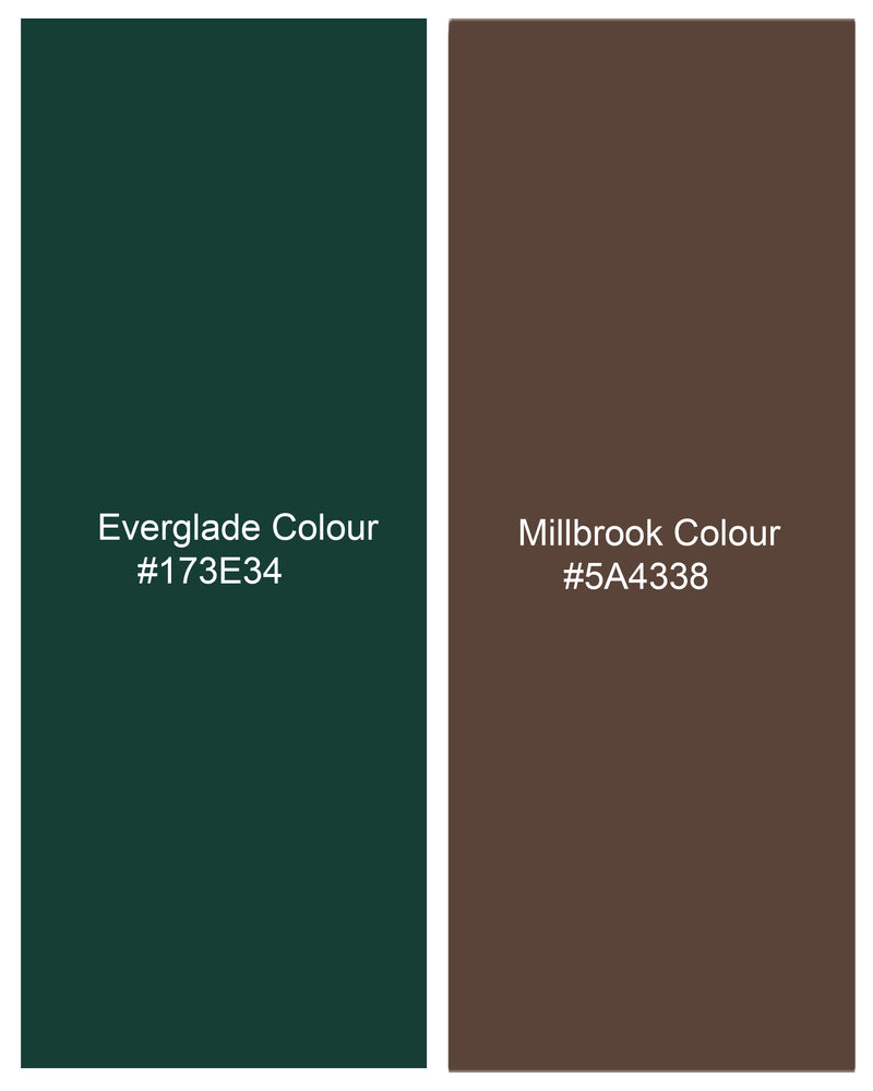 Everglade Green with Millbrook Brown Embroidered Suit ST2355-SB-36, ST2355-SB-38, ST2355-SB-40, ST2355-SB-42, ST2355-SB-44, ST2355-SB-46, ST2355-SB-48, ST2355-SB-50, ST2355-SB-52, ST2355-SB-54, ST2355-SB-56, ST2355-SB-58, ST2355-SB-60