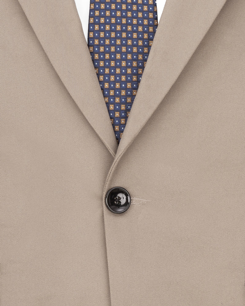 Martini Brown and Black Premium Cotton Designer Suit