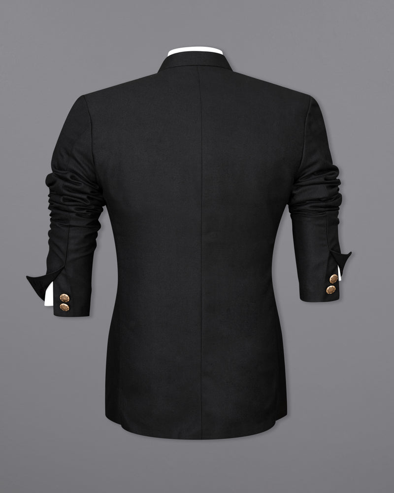 Jade Black Bandhgala Designer Suit