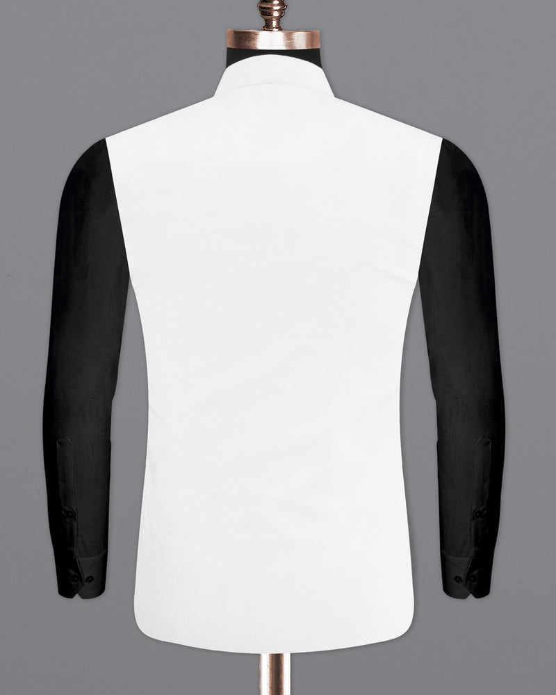 Bright White Single Breasted Premium Velvet Designer Suit