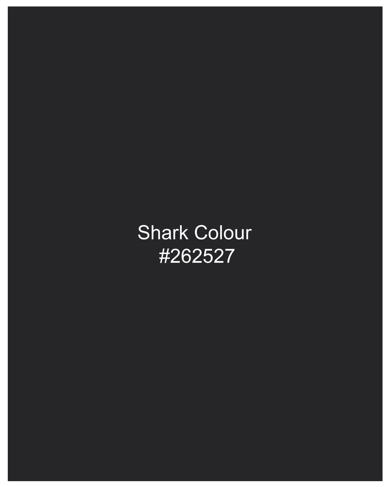 Shark Black Single Breasted Suit