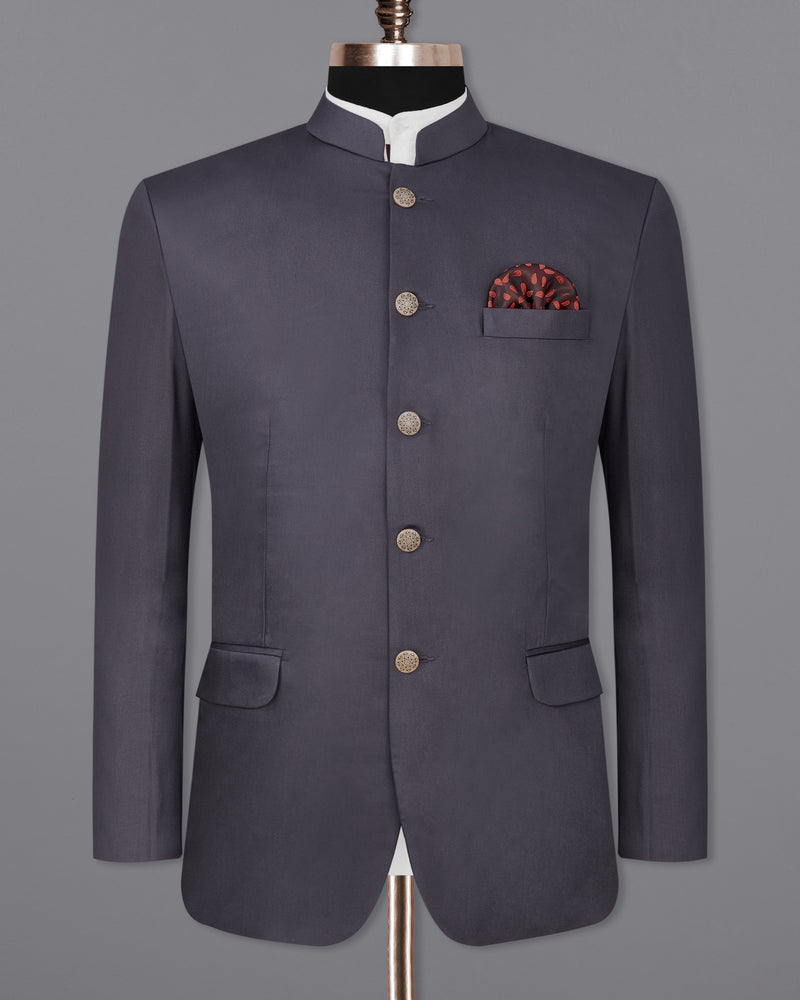 Porpoise Gray Bandhgala Suit