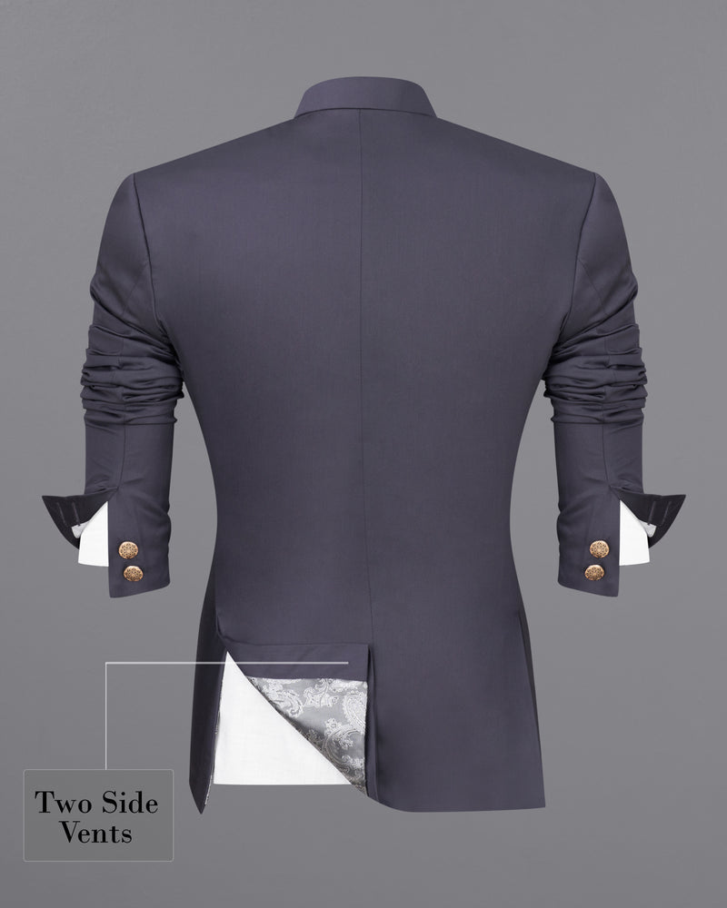 Porpoise Gray Bandhgala Suit