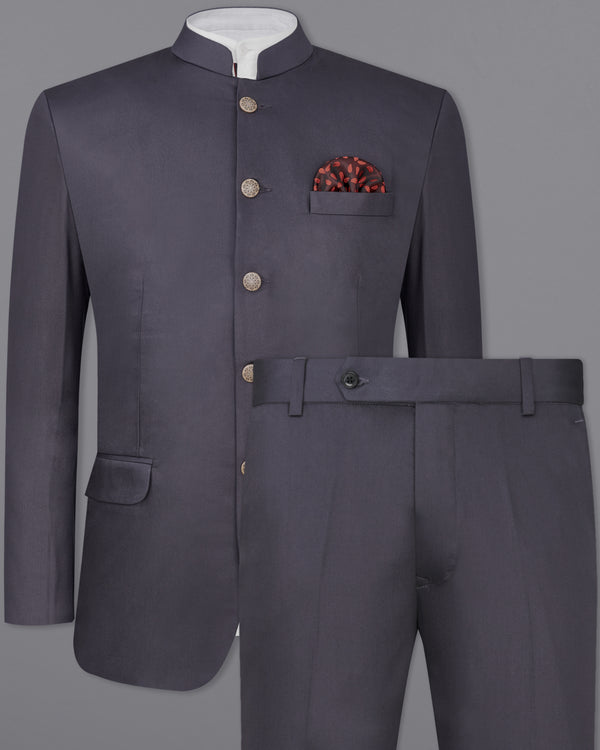 Porpoise Gray Bandhgala Suit