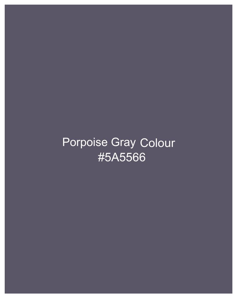 Porpoise Gray Bandhgala Suit