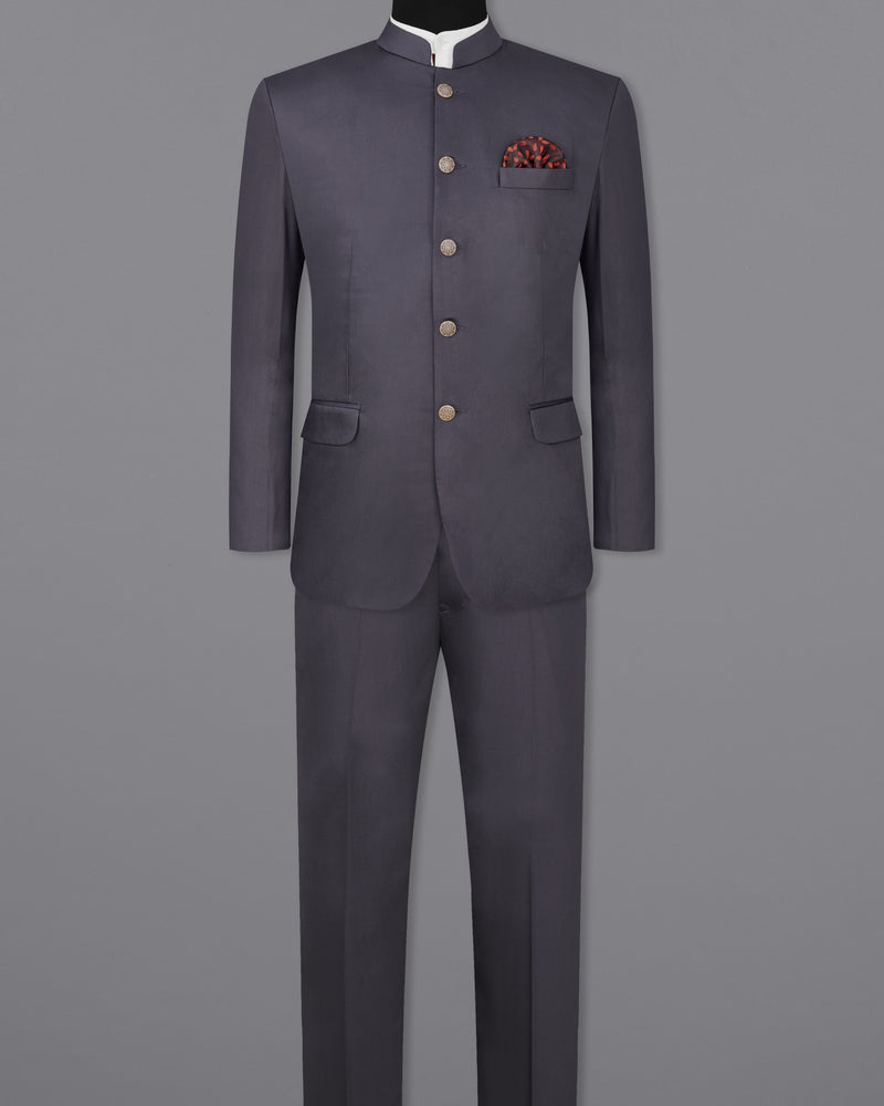 Porpoise Gray Bandhgala Suit