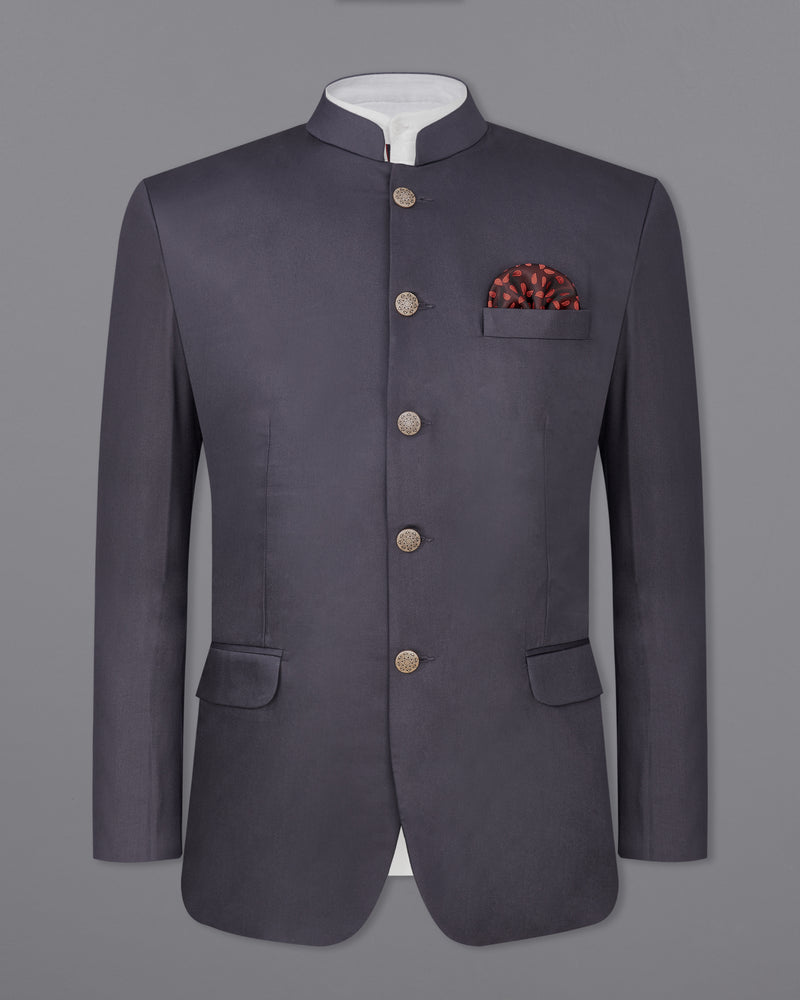 Porpoise Gray Bandhgala Suit