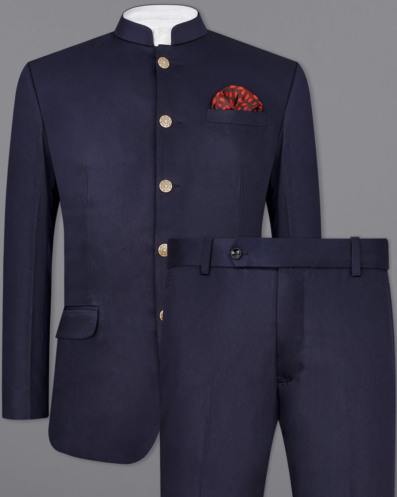 Navy Blue Bandhgala Suit ST2446-BG-36, ST2446-BG-38, ST2446-BG-40, ST2446-BG-42, ST2446-BG-44, ST2446-BG-46, ST2446-BG-48, ST2446-BG-50, ST2446-BG-52, ST2446-BG-54, ST2446-BG-56, ST2446-BG-58, ST2446-BG-60