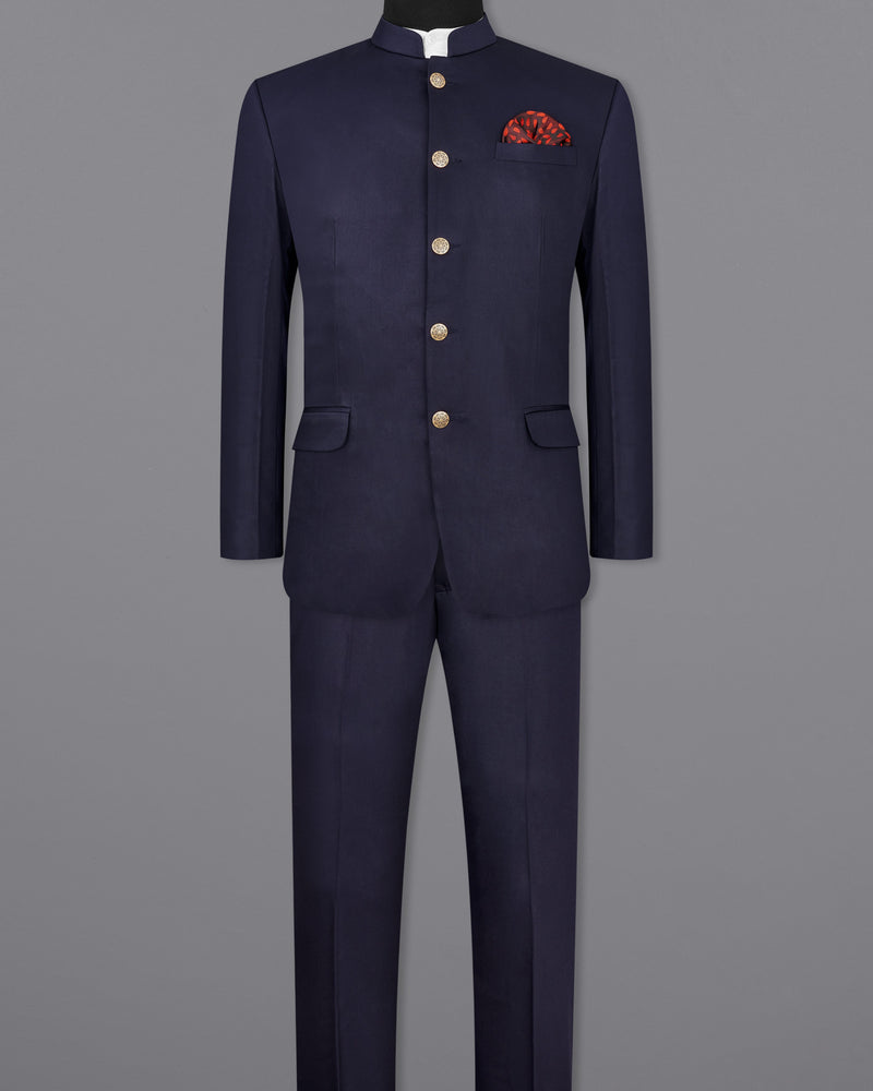 Navy Blue Bandhgala Suit ST2446-BG-36, ST2446-BG-38, ST2446-BG-40, ST2446-BG-42, ST2446-BG-44, ST2446-BG-46, ST2446-BG-48, ST2446-BG-50, ST2446-BG-52, ST2446-BG-54, ST2446-BG-56, ST2446-BG-58, ST2446-BG-60