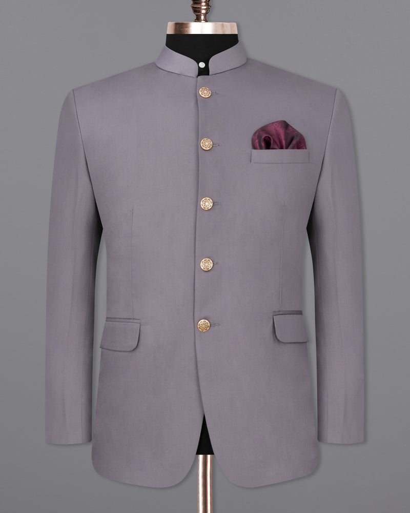 Light Gray Bandhgala Suit ST2449-BG-36, ST2449-BG-38, ST2449-BG-40, ST2449-BG-42, ST2449-BG-44, ST2449-BG-46, ST2449-BG-48, ST2449-BG-50, ST2449-BG-52, ST2449-BG-54, ST2449-BG-56, ST2449-BG-58, ST2449-BG-60