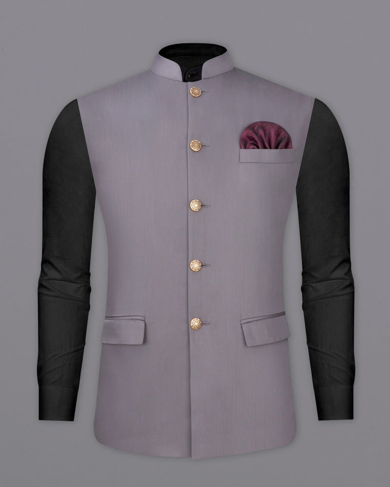 Light Gray Bandhgala Suit ST2449-BG-36, ST2449-BG-38, ST2449-BG-40, ST2449-BG-42, ST2449-BG-44, ST2449-BG-46, ST2449-BG-48, ST2449-BG-50, ST2449-BG-52, ST2449-BG-54, ST2449-BG-56, ST2449-BG-58, ST2449-BG-60