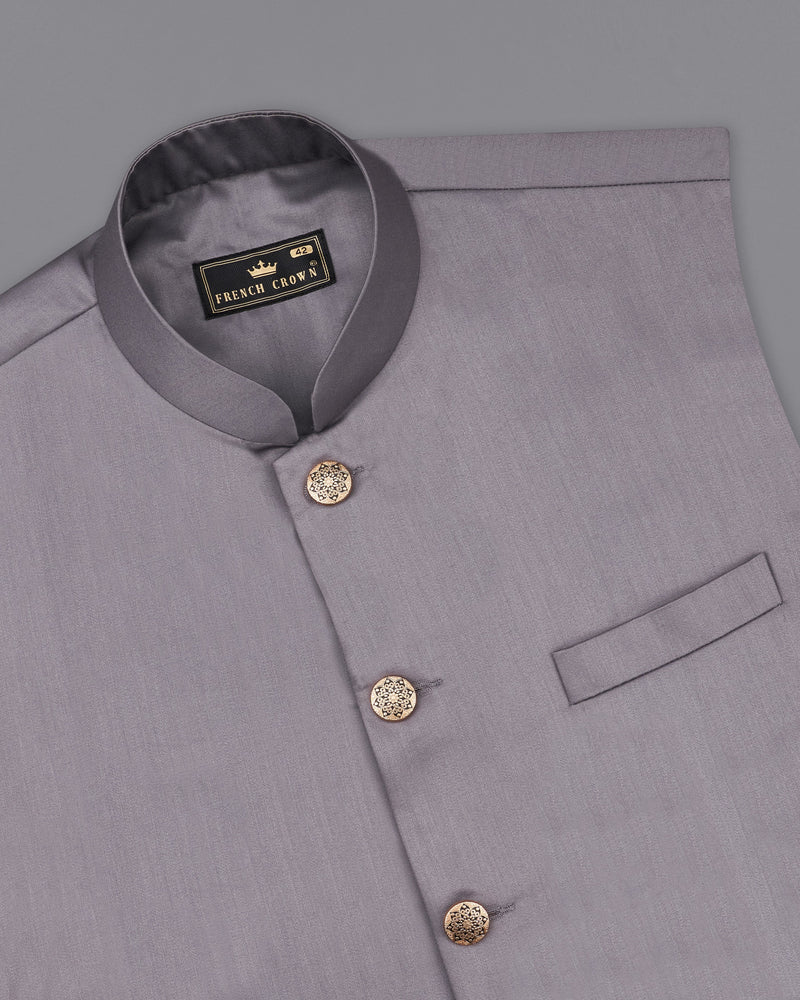 Light Gray Cross Buttoned Bandhgala Suit ST2450-CBG-36, ST2450-CBG-38, ST2450-CBG-40, ST2450-CBG-42, ST2450-CBG-44, ST2450-CBG-46, ST2450-CBG-48, ST2450-CBG-50, ST2450-CBG-52, ST2450-CBG-54, ST2450-CBG-56, ST2450-CBG-58, ST2450-CBG-60
