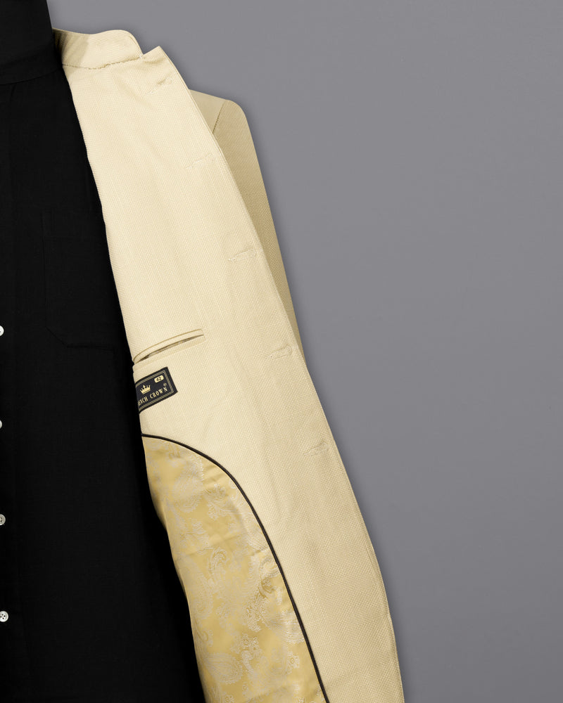 Hampton Beige Premium Cotton Bandhgala Suit