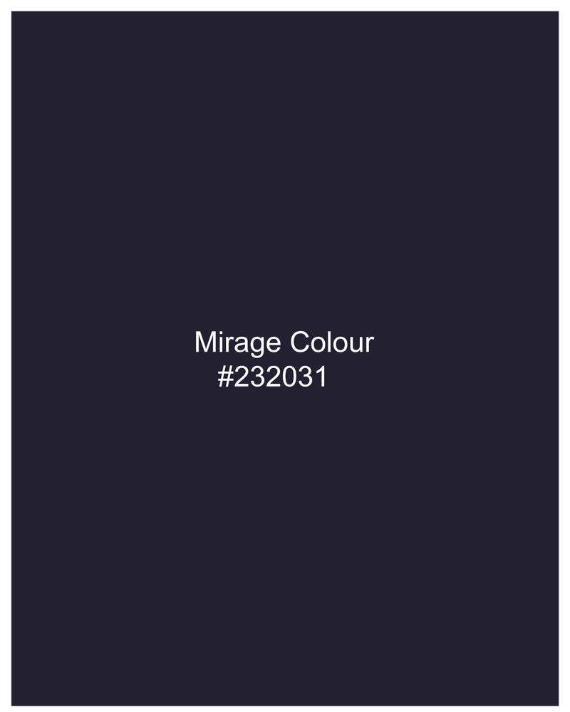 Mirage Navy Blue Striped Suit