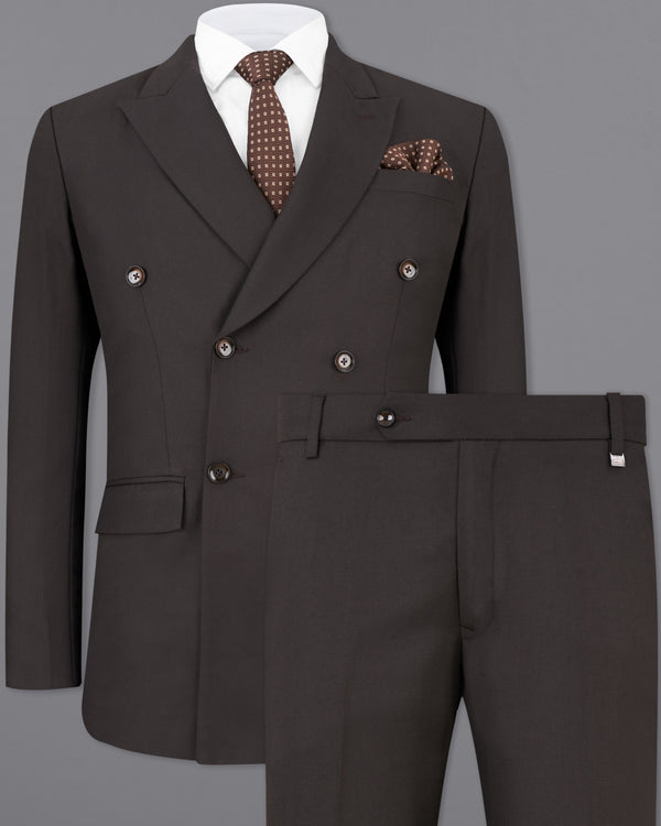 Eclipse Brown Double Breasted Suit