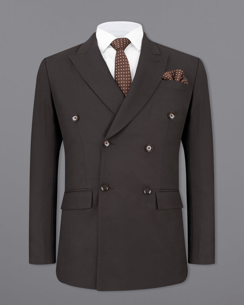 Eclipse Brown Double Breasted Suit