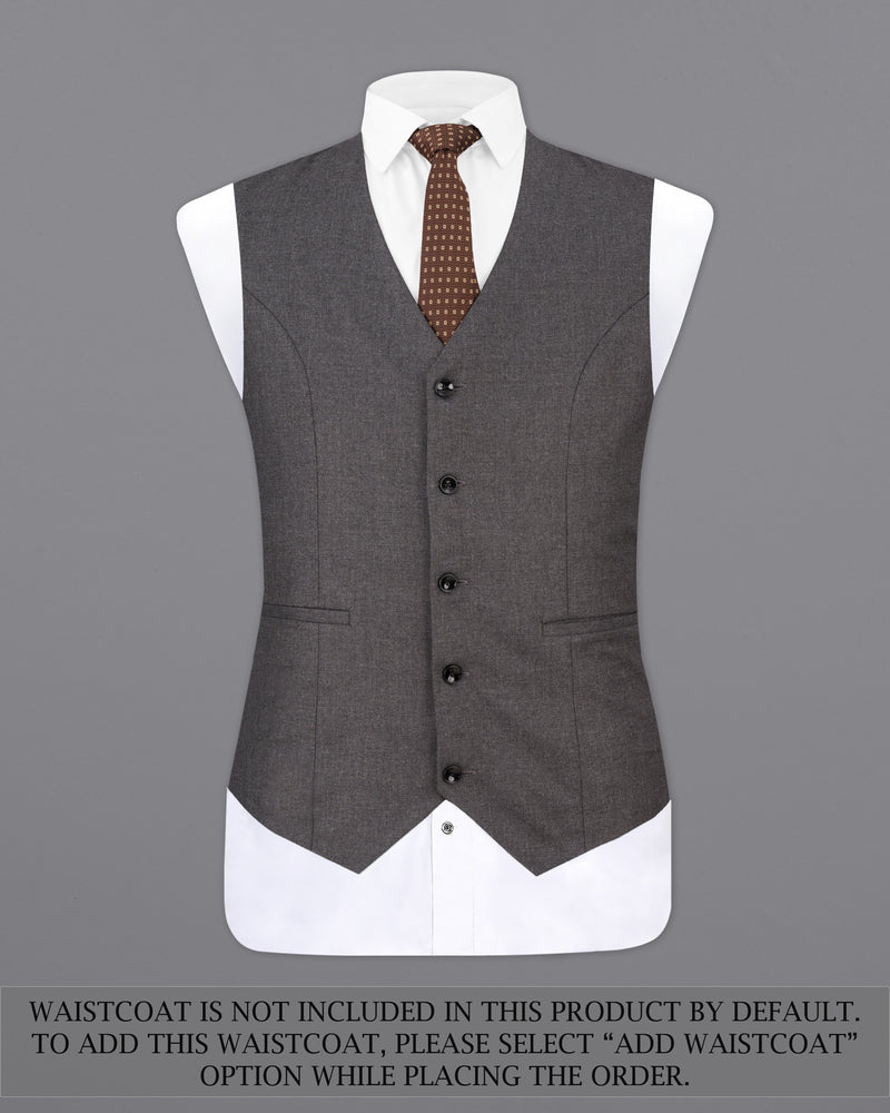 Gravel Gray Wool Rich Single Breasted Suit