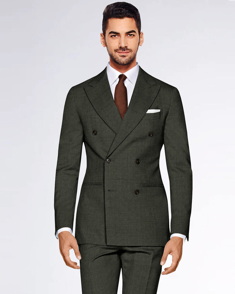 Juniper Green Double Breasted Suit