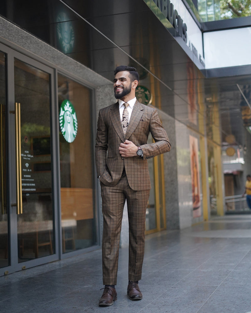 Walnut Plaid Blazer