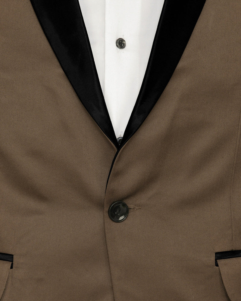 Cedar Brown Tuxedo Suit