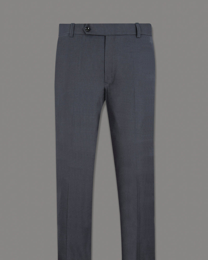 Outer Space Blue Wool Rich Pant