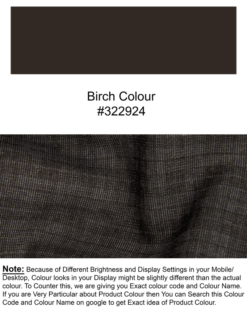 Birch Brown Wool Rich Pant