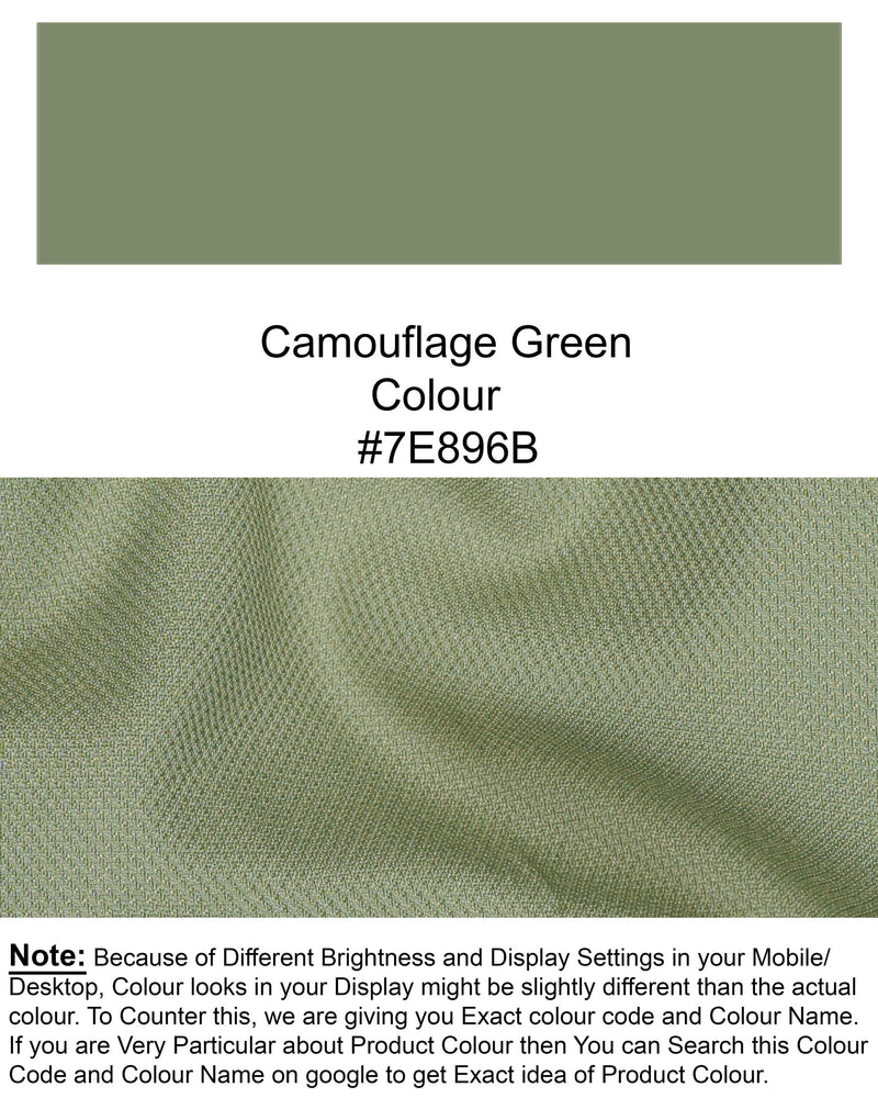 Camouflage Green Wool rich Pant T1437-28, T1437-30, T1437-32, T1437-34, T1437-36, T1437-38, T1437-40, T1437-42, T1437-44