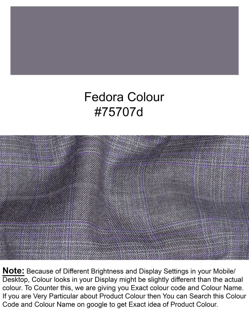 Fedora Plaid Wool Rich Blazer T1440-28, T1440-30, T1440-32, T1440-34, T1440-36, T1440-38, T1440-40, T1440-42, T1440-44