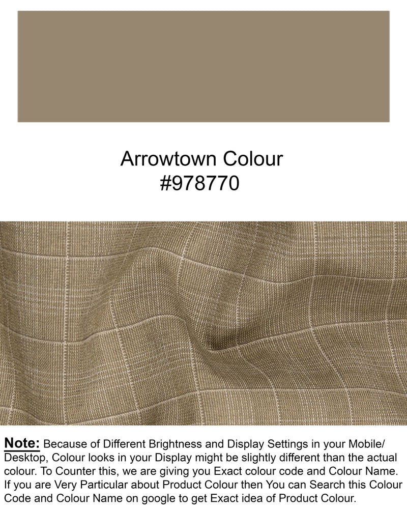 Arrowtown Brown Plaid Pant