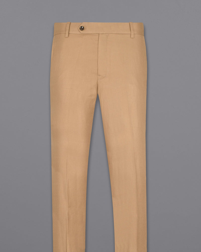 Pale Taupe Luxurious Linen Pant