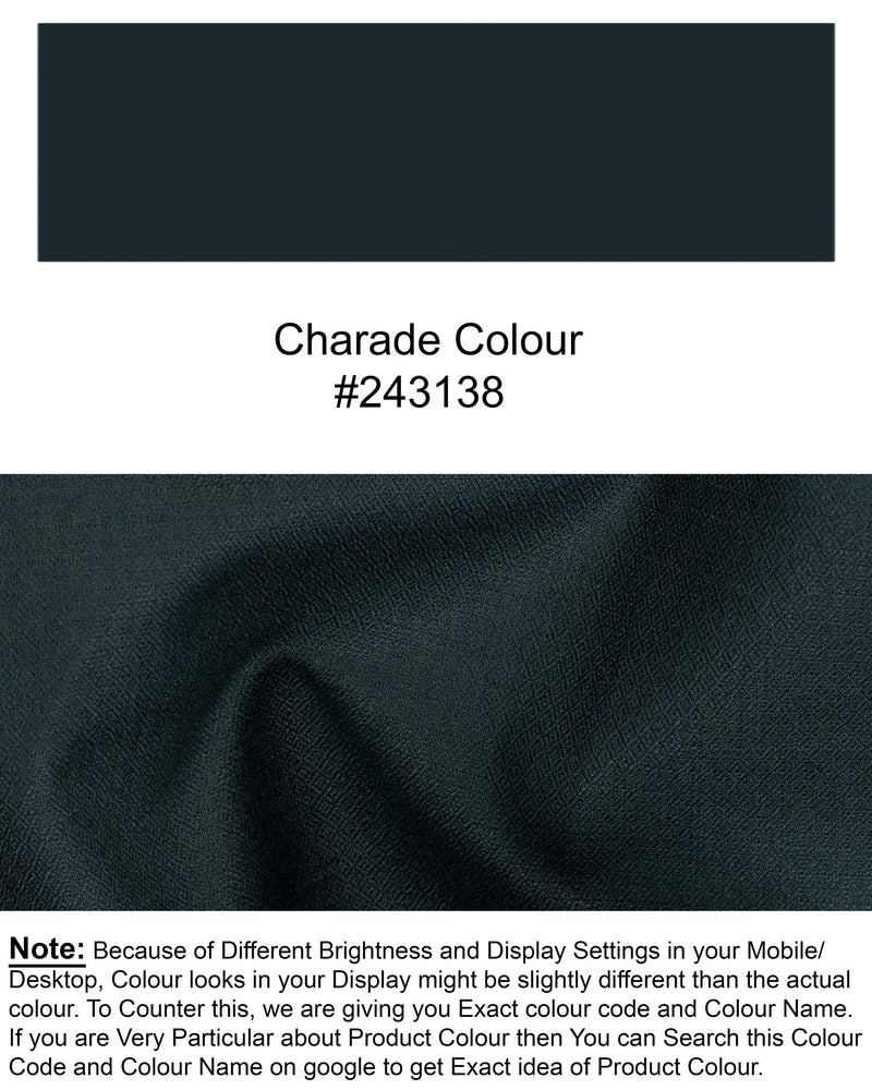 Charade Wool Subtle Textured Rich  Premium Pant