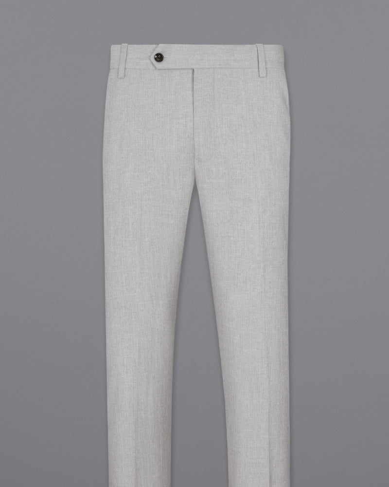 Pumice Grey Wool Rich Pant