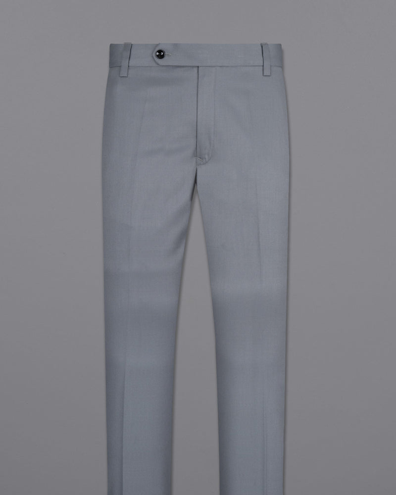 Rolling Stone Grey Wool Rich Pant