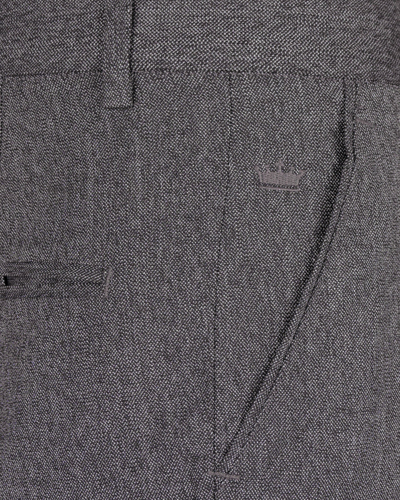 Mobster Grey Premium Cotton Suit T1451-28, T1451-30, T1451-32, T1451-34, T1451-36, T1451-38, T1451-40, T1451-42, T1451-44