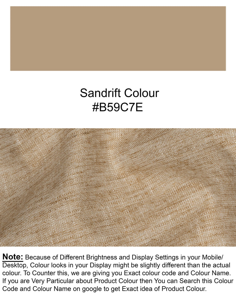 Sandrift Brown Luxurious Linen Sports Pant T1559-28, T1559-30, T1559-32, T1559-34, T1559-36, T1559-38, T1559-40, T1559-42, T1559-44