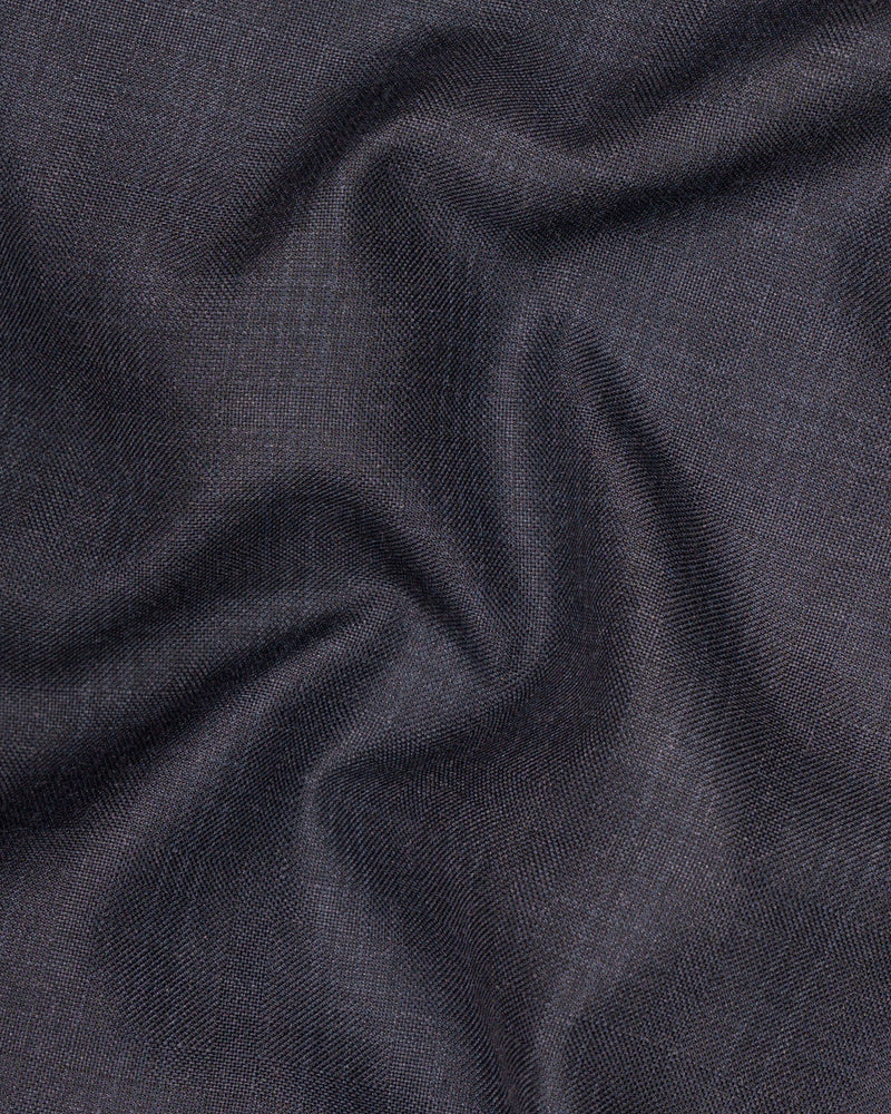 Gravel Grey Subtle Plaid Wool Rich Pant T1567-28, T1567-30, T1567-32, T1567-34, T1567-36, T1567-38, T1567-40, T1567-42, T1567-44