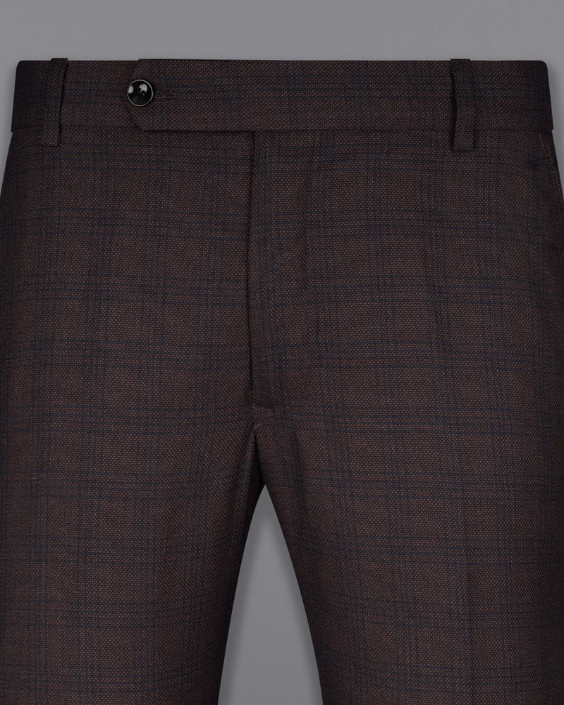 Thunder Brown Subtle Checkered Woolrich Pant T1625-28, T1625-30, T1625-32, T1625-34, T1625-36, T1625-38, T1625-40, T1625-42, T1625-44