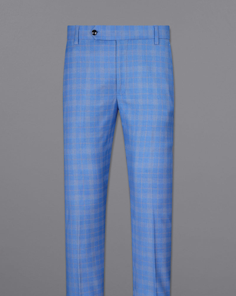 Jordy Blue Super fine Plaid Woolrich Pant