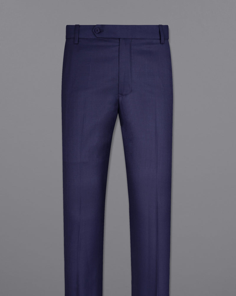 ROYAL BLUE SUBTLE CHECKERED PANT T1685-28, T1685-30, T1685-32, T1685-34, T1685-36, T1685-38, T1685-40, T1685-42, T1685-44