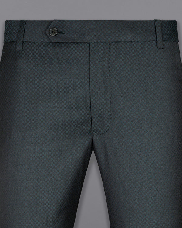 Hunter Green Micro Textured Formal Pant T1700-28, T1700-30, T1700-32, T1700-34, T1700-36, T1700-38, T1700-40, T1700-42, T1700-44