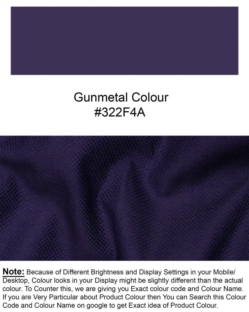 Gunmetal Blue Premium Cotton Pant