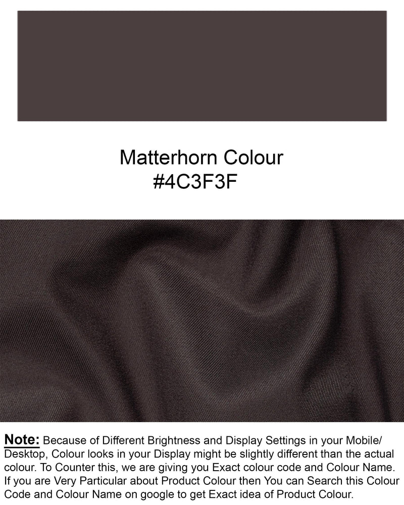 Matterhorn Brown Textured Pant
