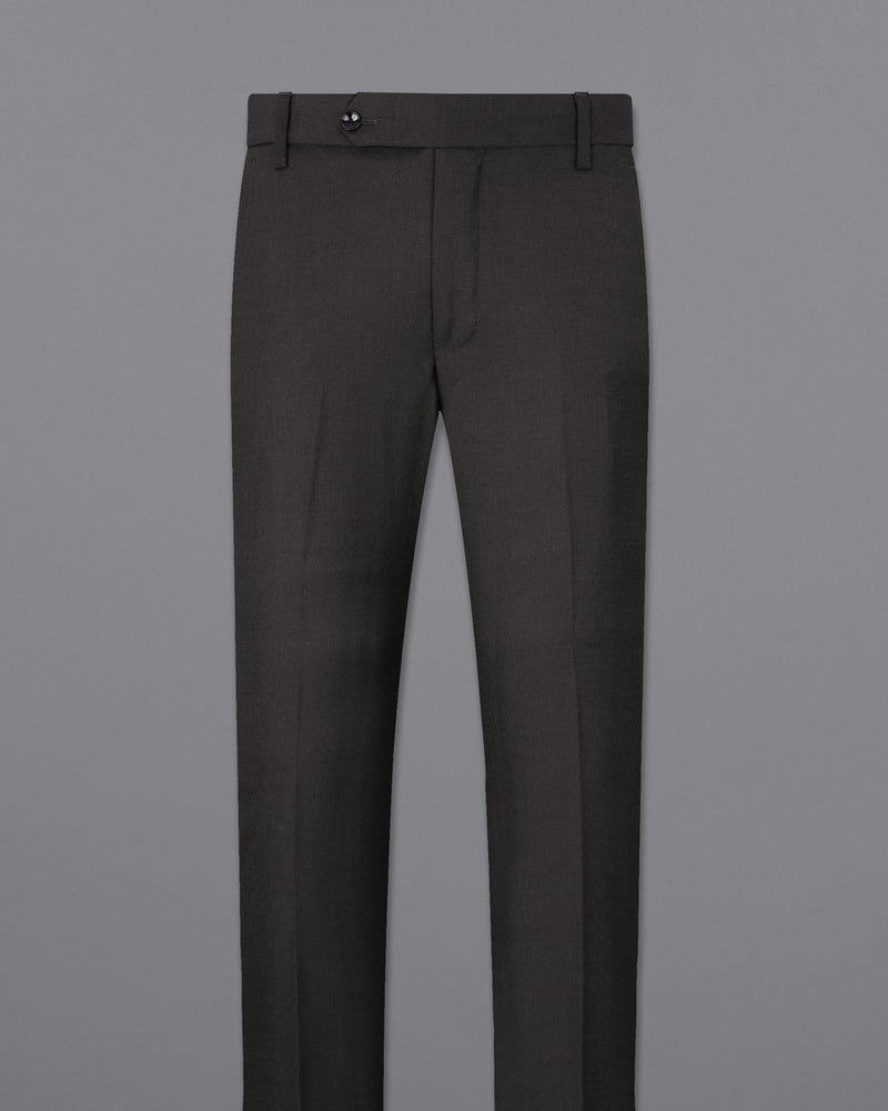 Dark Grey Dotted Textured Pant