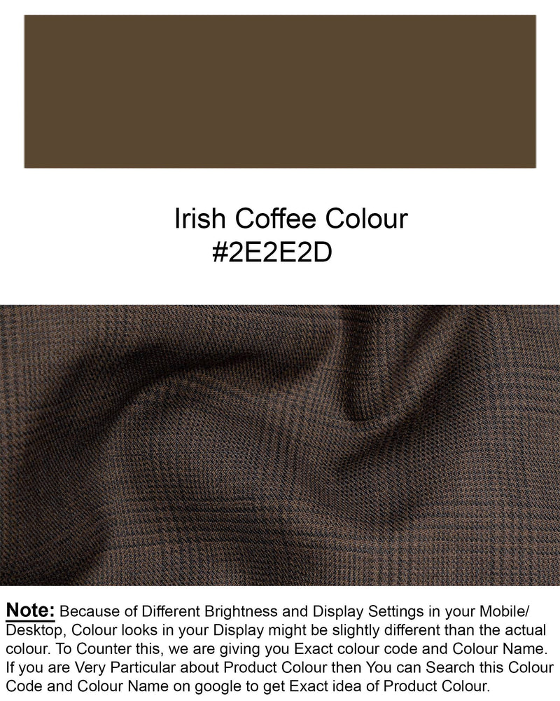 Irish Coffee Brown Plaid Pant
