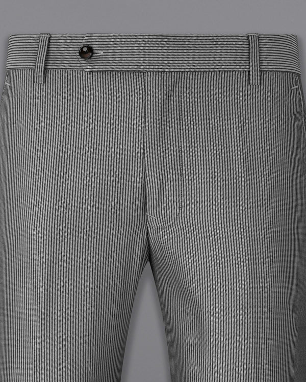 Gainsboro Gray Striped Pant