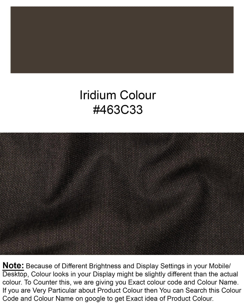 Iridium Brown Solid Pant