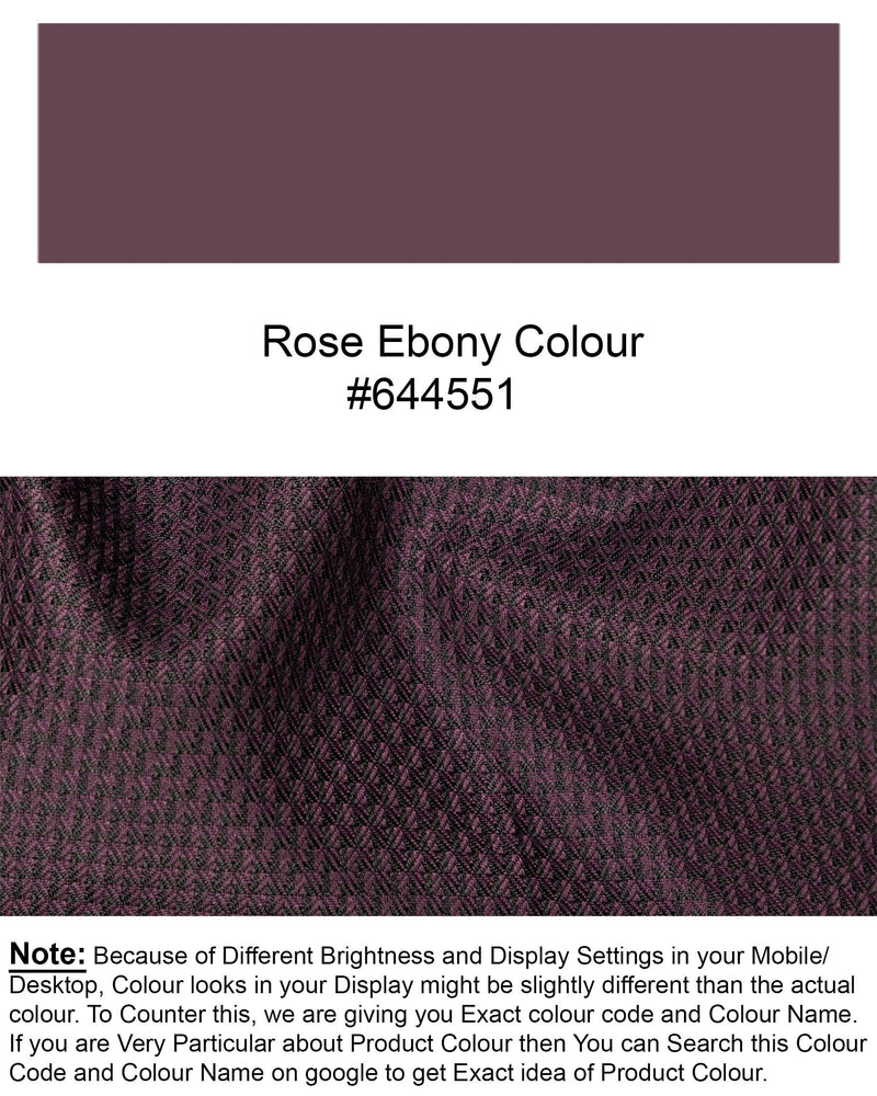 Rose Ebony Textured Pant