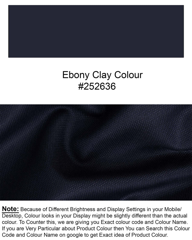 Ebony Clay Blue textured Pant