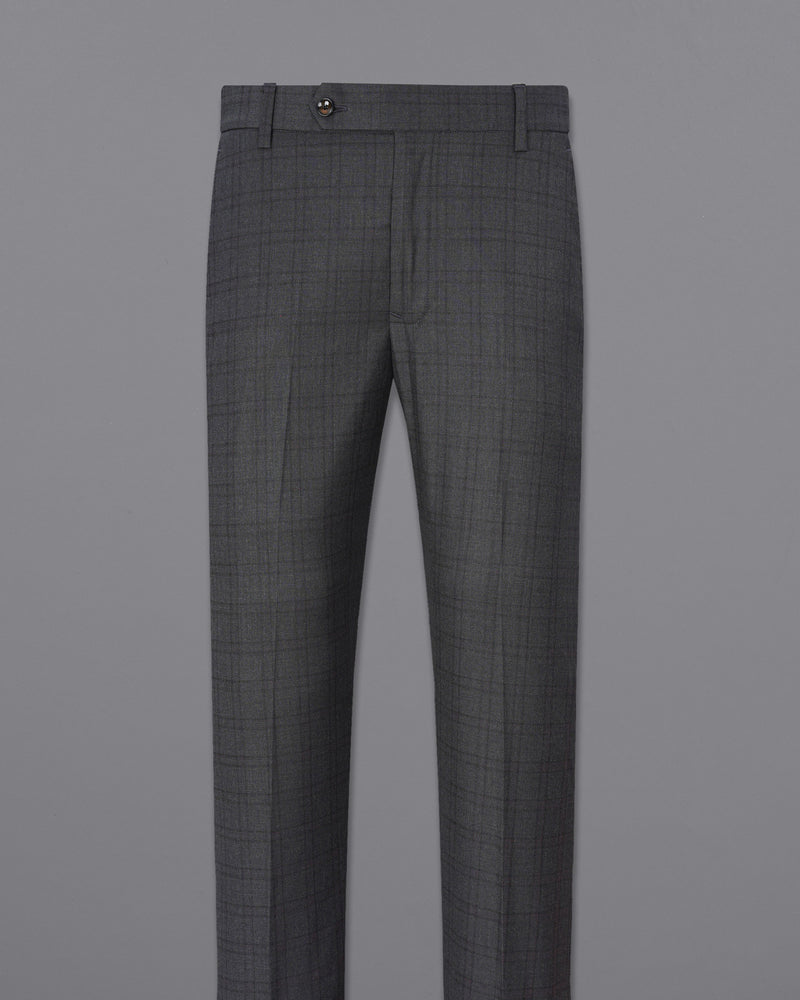 Gravel Gray Plaid  Pant T1887-28, T1887-30, T1887-32, T1887-34, T1887-36, T1887-38, T1887-40, T1887-42, T1887-44